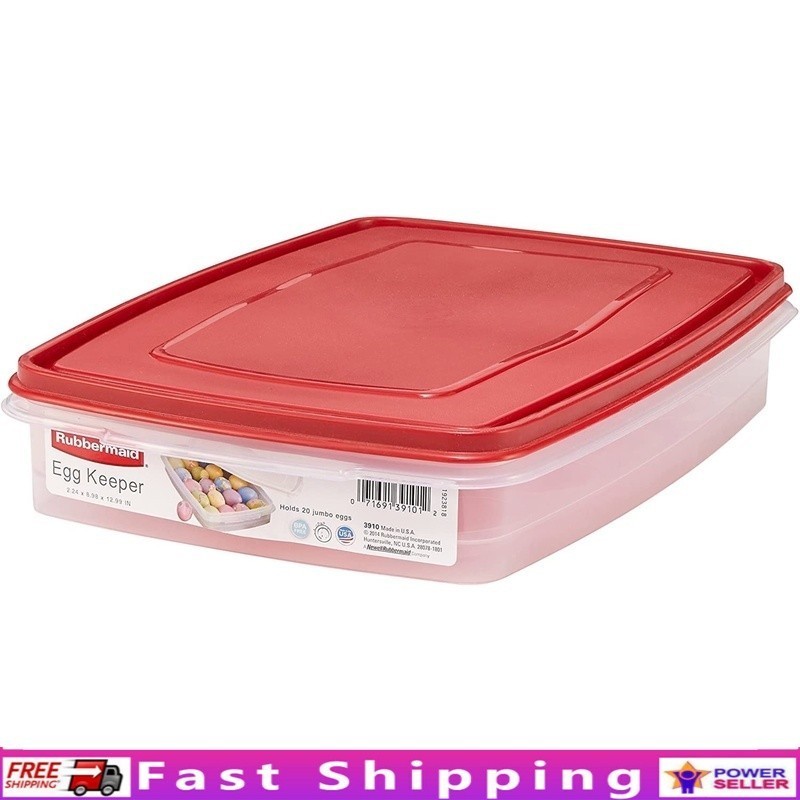 Egg Keeper Food Storage Container Holds 20 Jumbo Eggs Ideal Picnics & Home Use