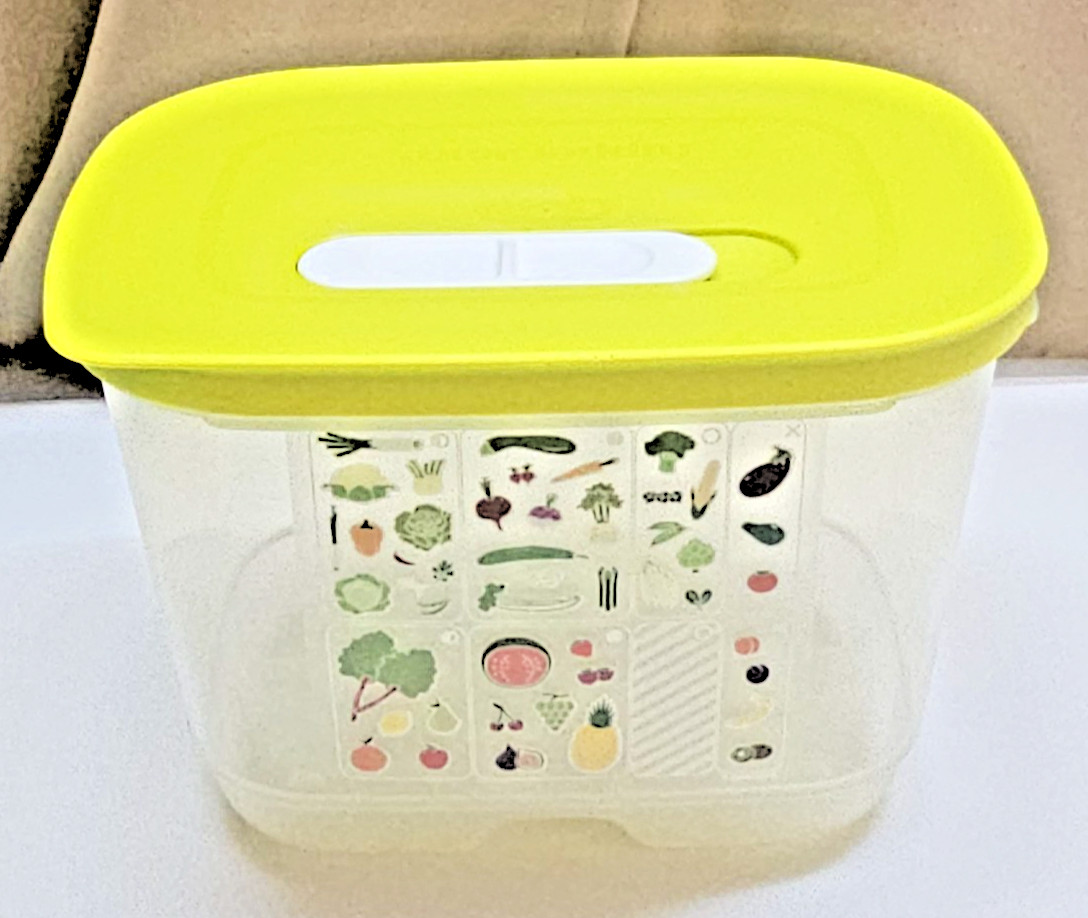 Tupperware 1.8L Rectangle Food Storage Bowl MPN 7286B-2 Air Vent Lid MPN 7287B-2