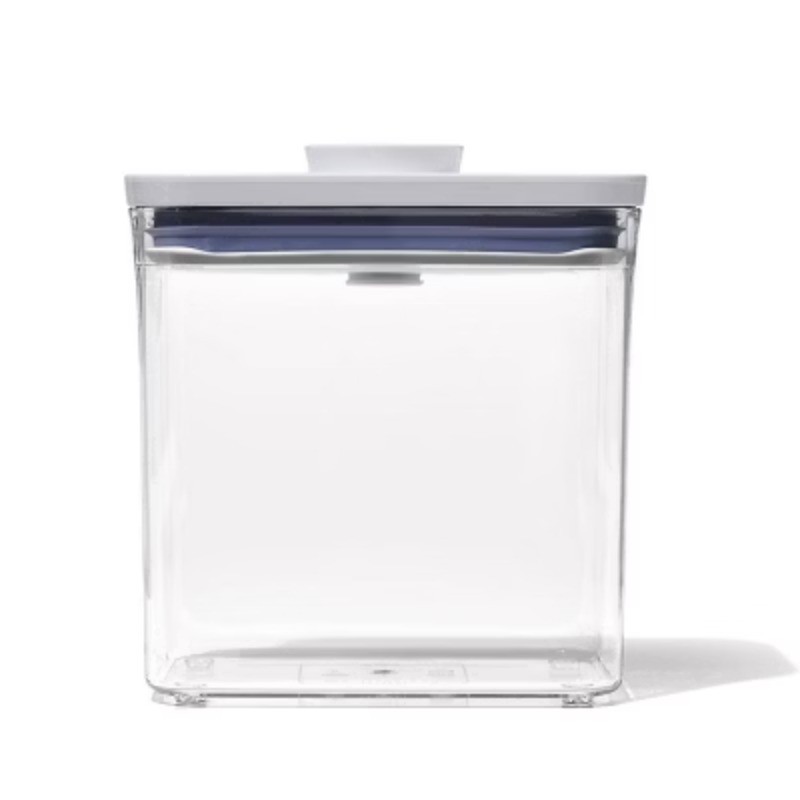 1.7qt Plastic Rectangle Tall Airtight Food Storage Container Clear