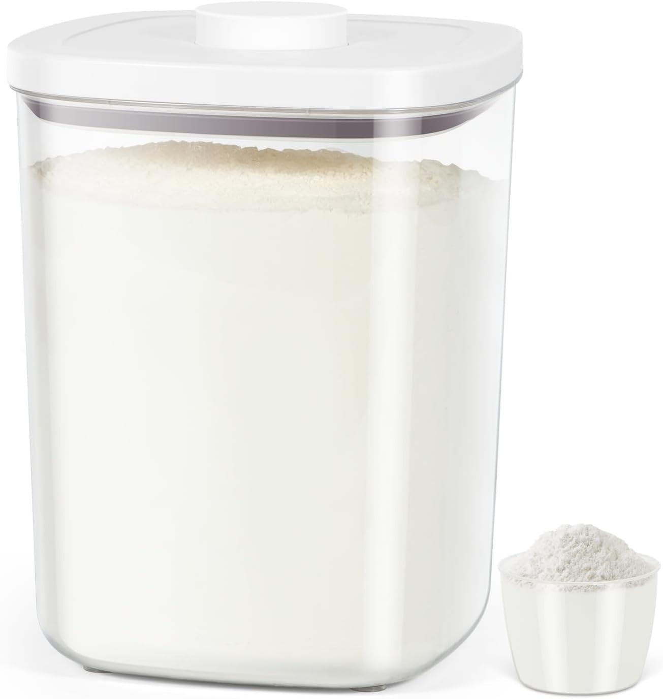 Airtight Rice Container 20 Lbs, Clear PET Plastic Food Storage Container Bin …
