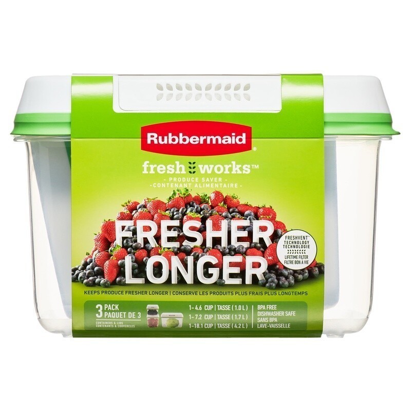 Produce Saver Food Storage Containers 6-Piece Set Freshness Keeper Airtight New