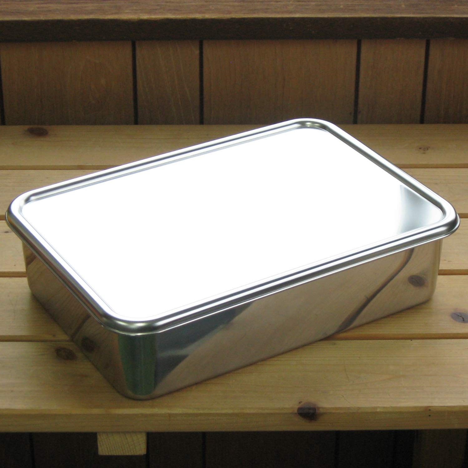 Tsubame-Sanjo Deep Type Container Set, 34.3cm, with Lid, Rectangular Storage Con