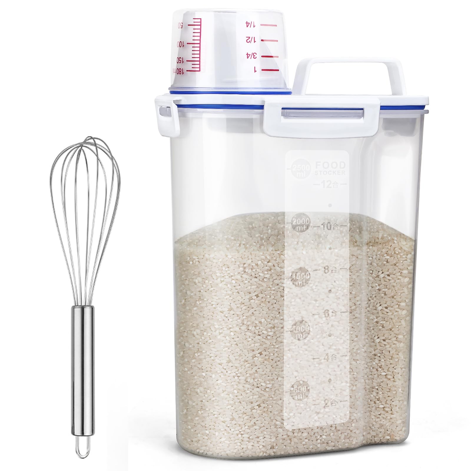Airtight Food Storage Containers with Pouring Spout for Cereal and Flour
