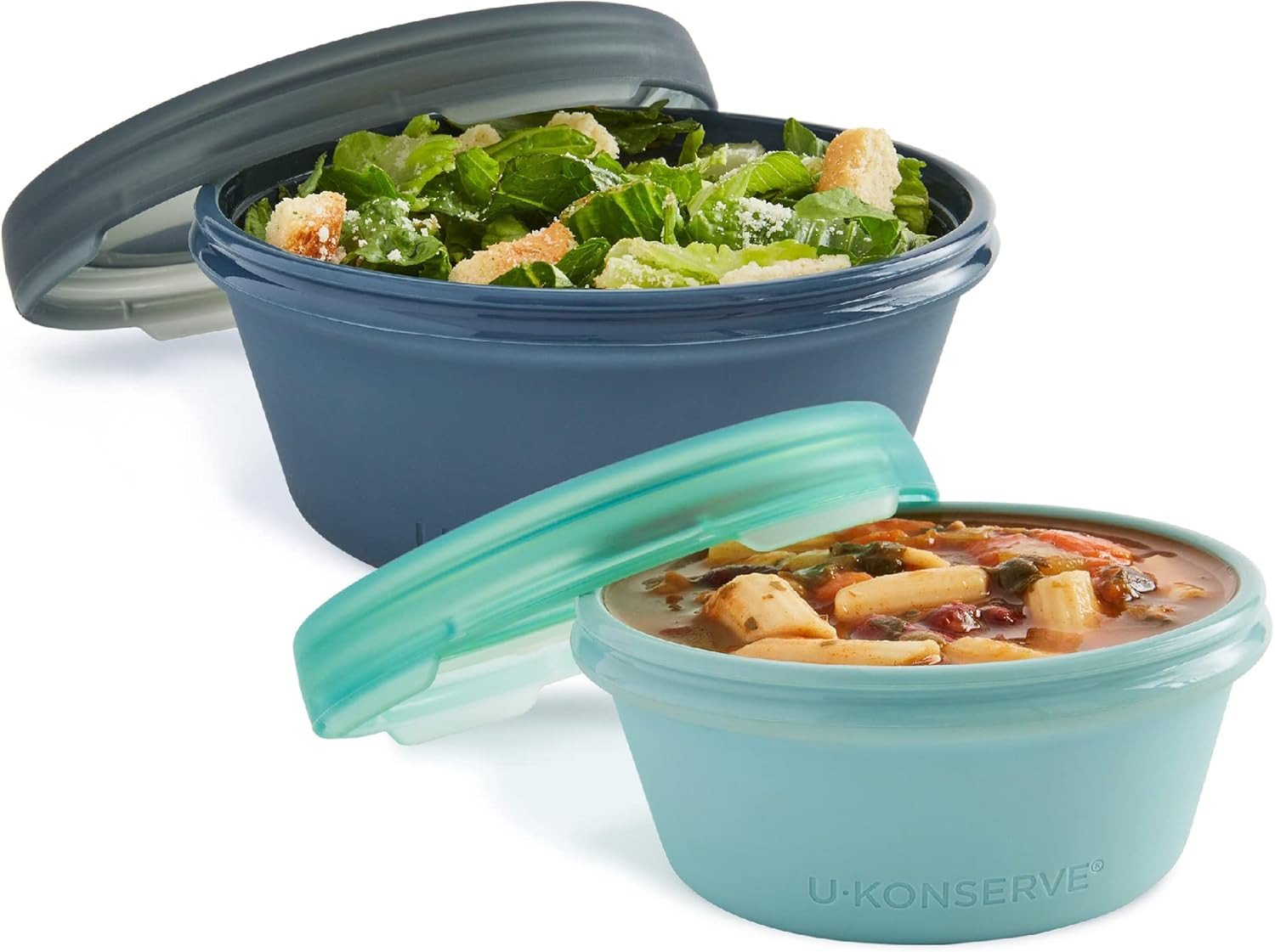 Platinum Silicone Nested Duo Food Storage Bento Box Dual Seal Container – Two Pa