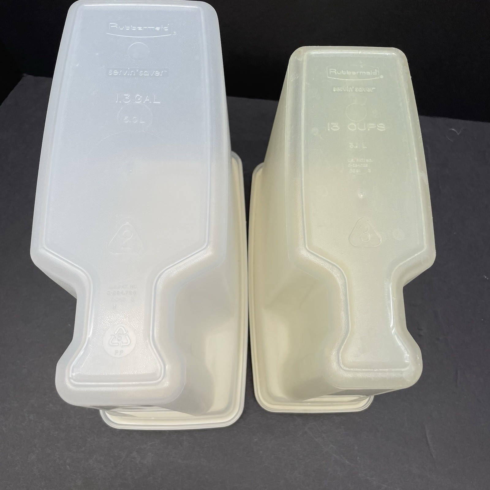 Vintage Rubbermaid Cereal Keeper 21 Cups 5L Servin’ Saver 2 Almond Lid 3.1L 13