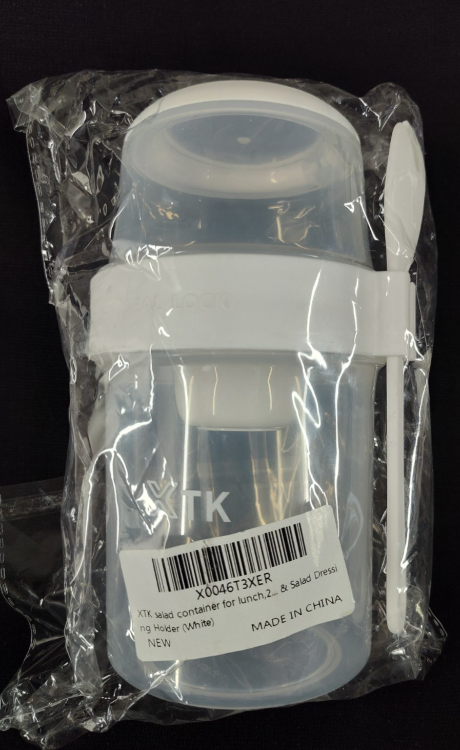 XTK Salad Oatmeal Breakfast 3 Compartments & Fork Container ST41
