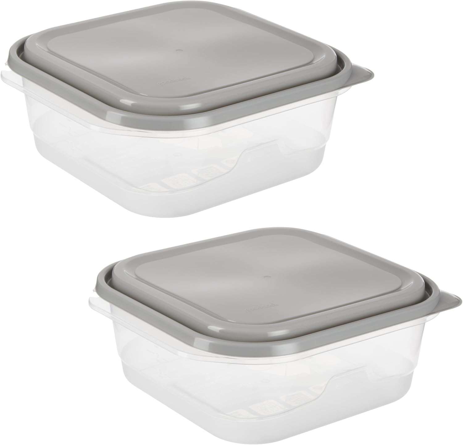 Extra Large Square Food Storage Container BPA Free 2 Pack