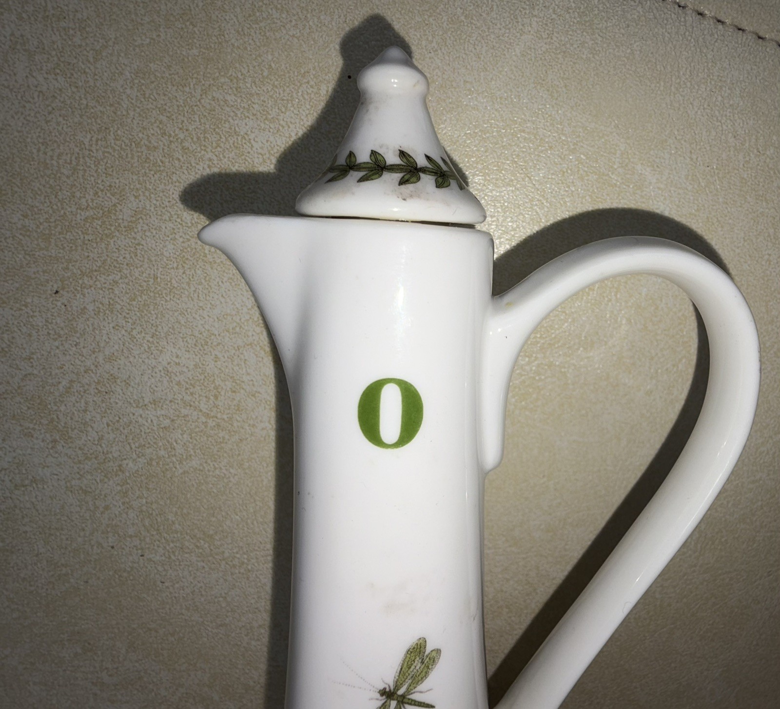 Portmeirion Botanic Garden Olive Oil Cruet Bottle With Lid 9” Tall Susan