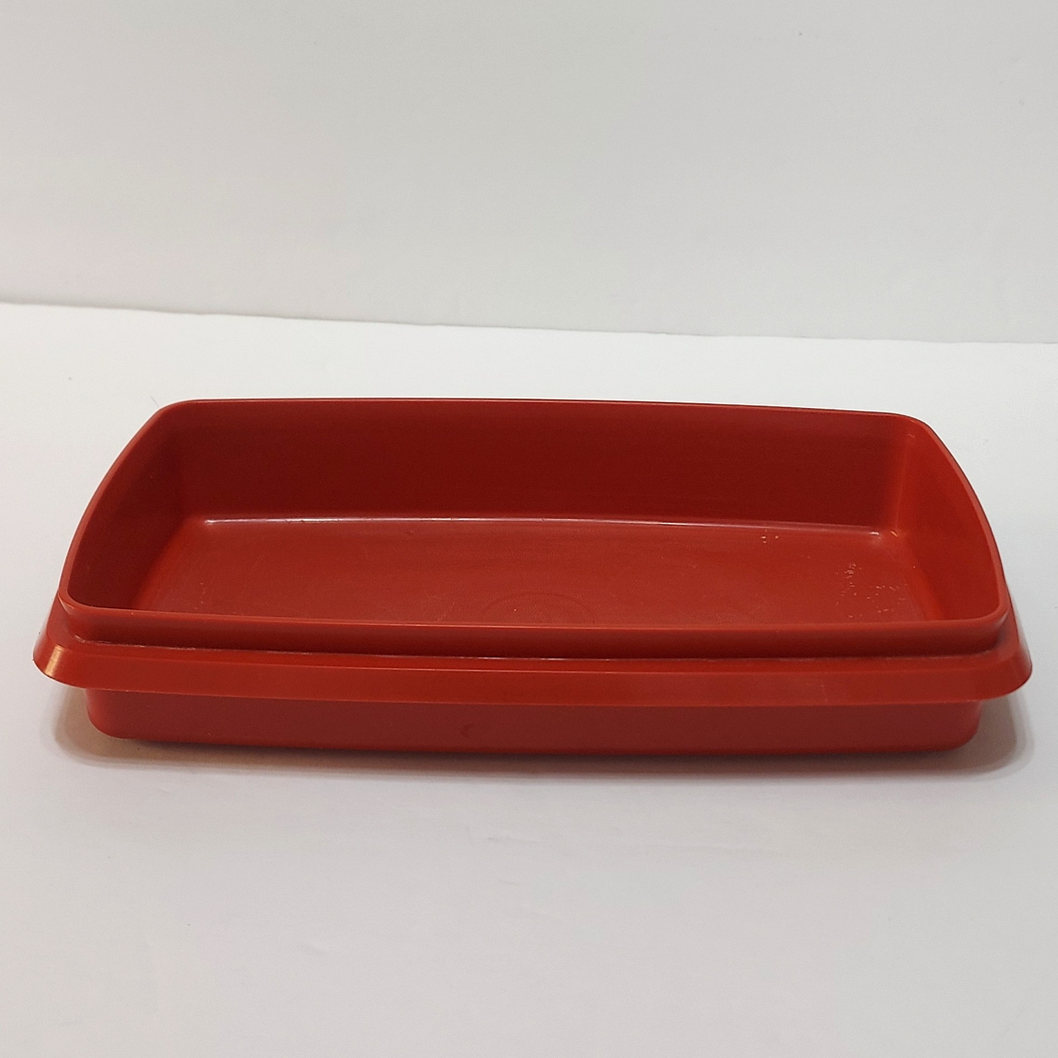 Vintage Tupperware 816-18 Red Paprika Deli Meat Cheese Container Only