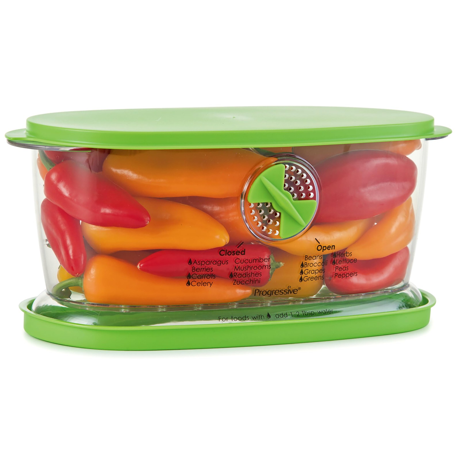 Airtight Container Green Fresh Fruit & Vegetable Keeper with Vent for Freshness