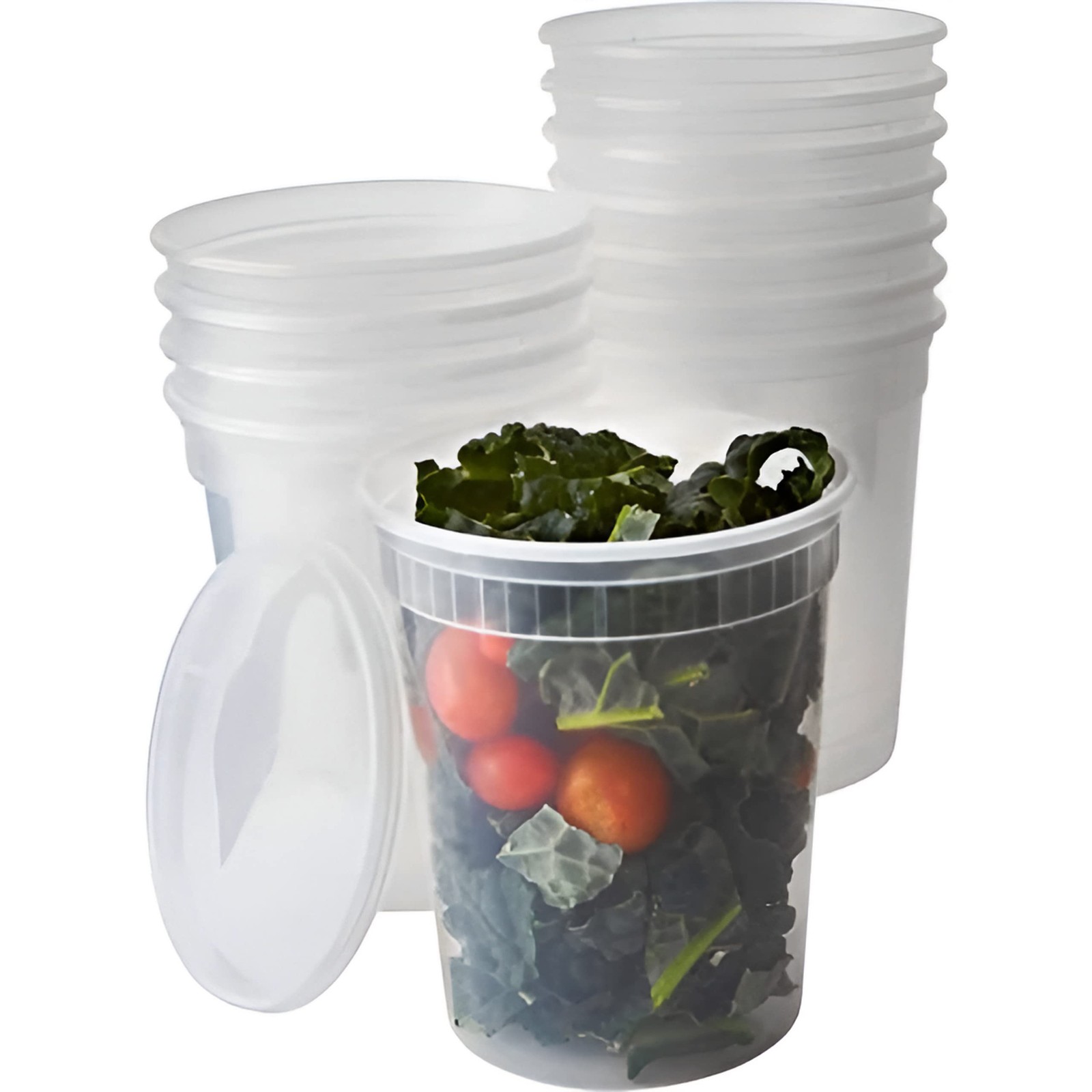 Food Storage Containers, BPA-Plastic, Deli with Leakproof Lids, 12ct. Durable…