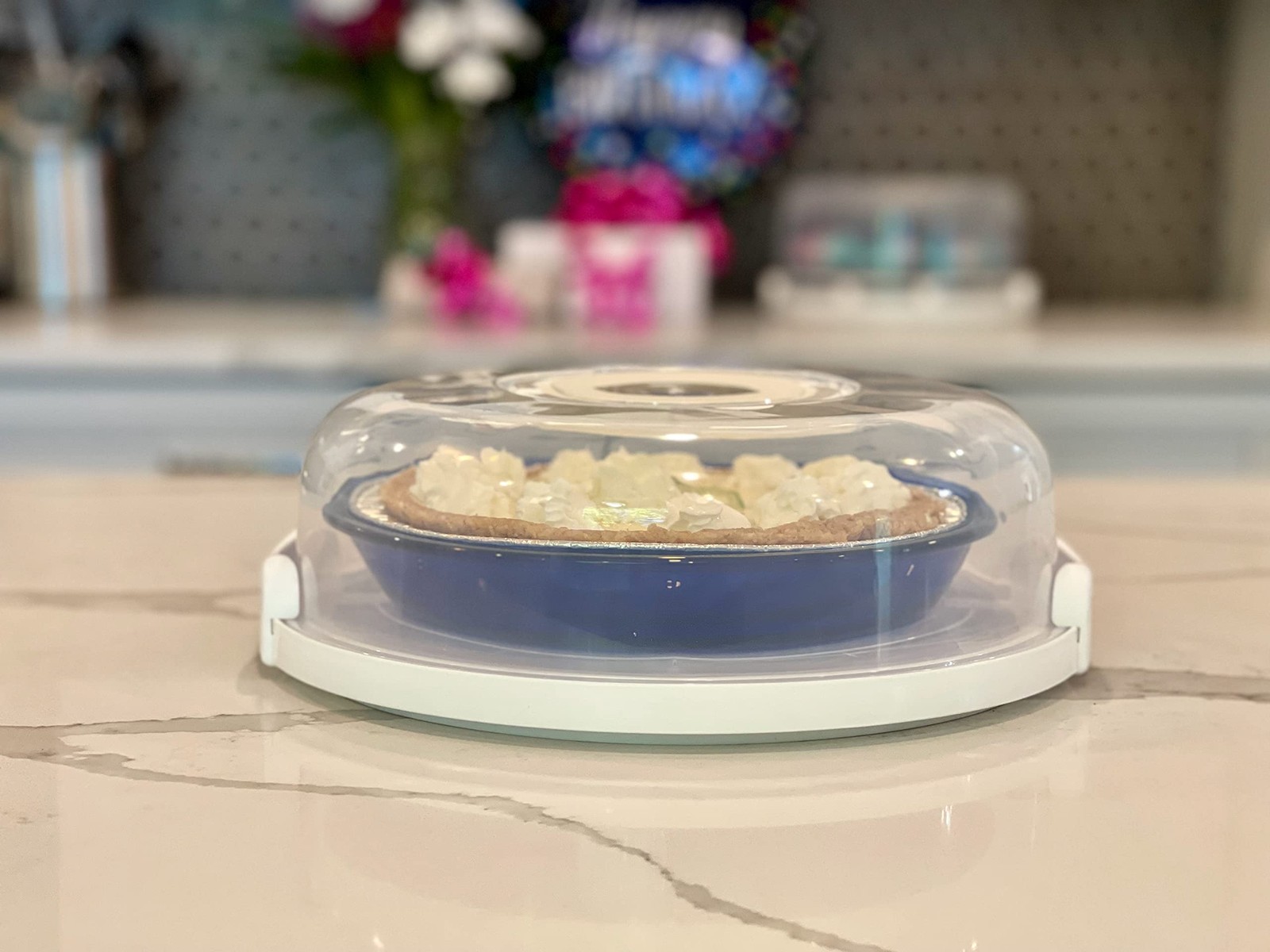 Pie, Cheesecake Carrier for up to 10 in x 4 1/2 in cake. Sided Fashionable St…