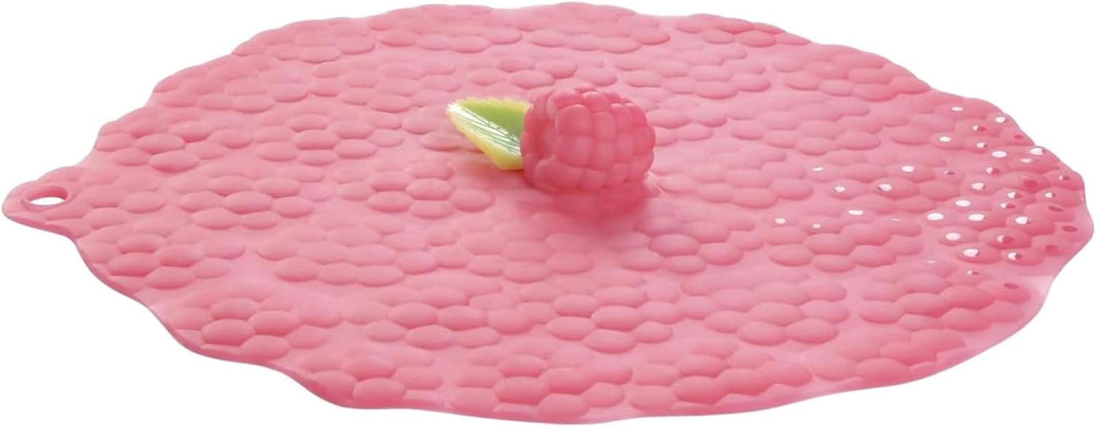 – Raspberry Silicone Lid for Food Storage and Cooking – 11”/28Cm – Airtight Sea
