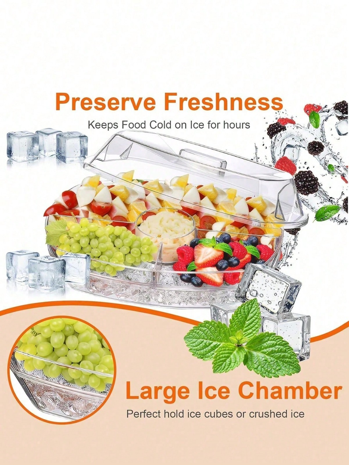 New Transparent Covered Bowl Stackable Refrigerator Storage