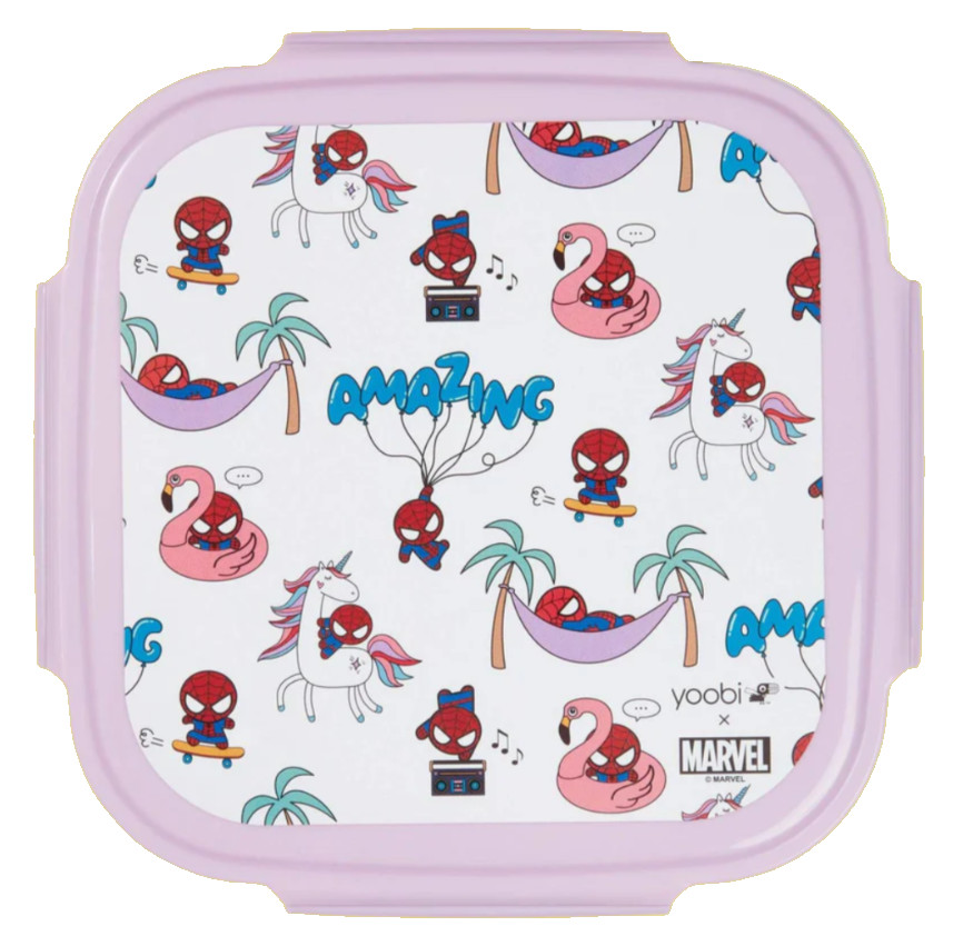 Bento Box Yoobi x Marvel Amazing Spider-Man Ice Pack 3 Compartments