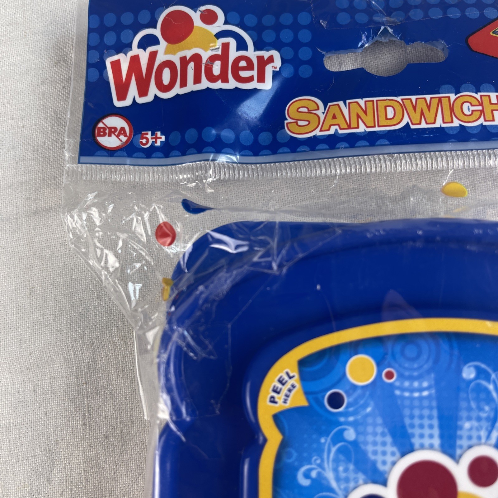 WONDER BREAD SANDWICH PACKER CONTAINER, NEW, SEALED BLUE