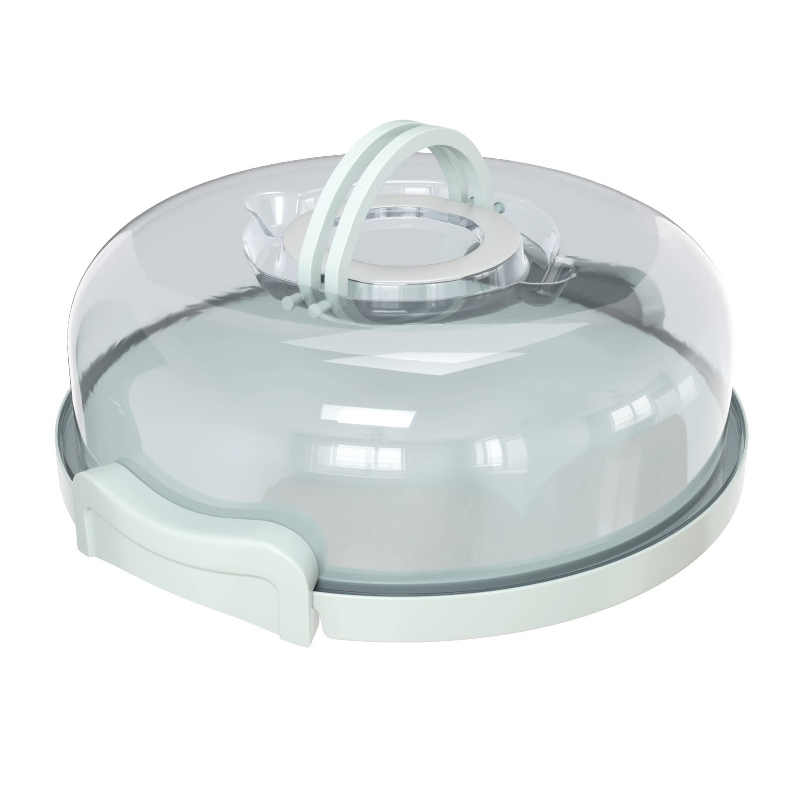 Pie, Cheesecake Carrier for up to 10 in x 4 1/2 in cake. Two Sided Fashionable S