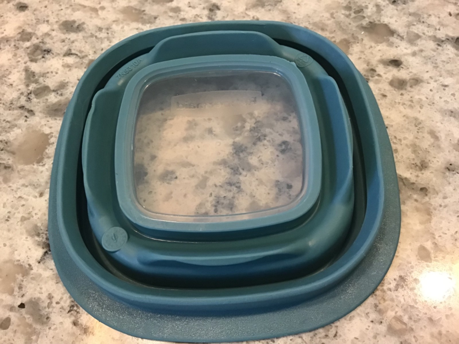 Rubbermaid Storage Container REPLACEMENT LID ONLY Teal Blue w/ Window for 4 oz.