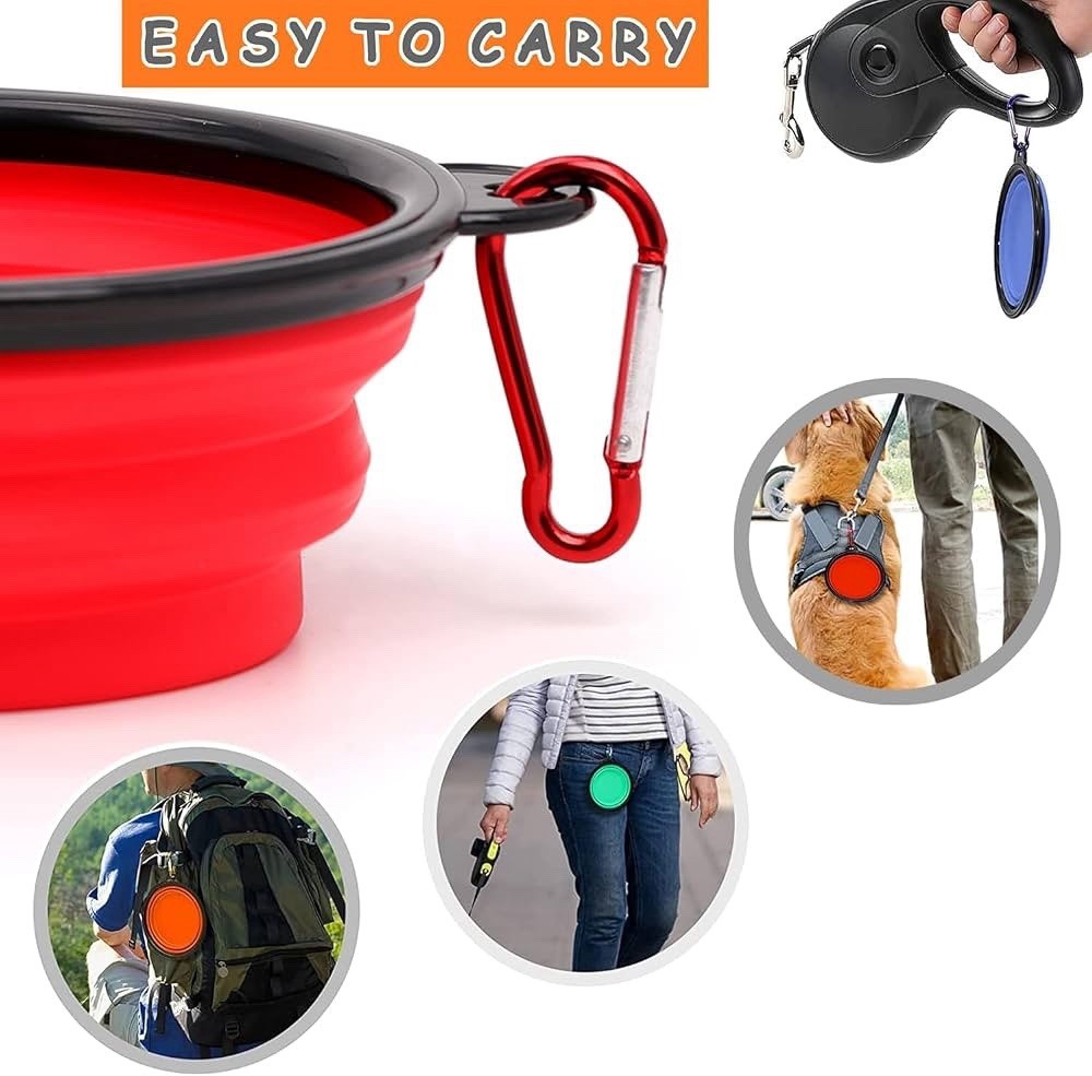 collapsible silicone food storage containers Choose your colors (2pack)
