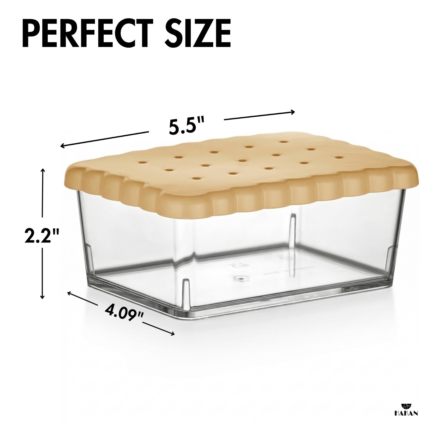 Hakan Food Storage Container, Cookie & Snack Holder, BPA-Free Pantry Box