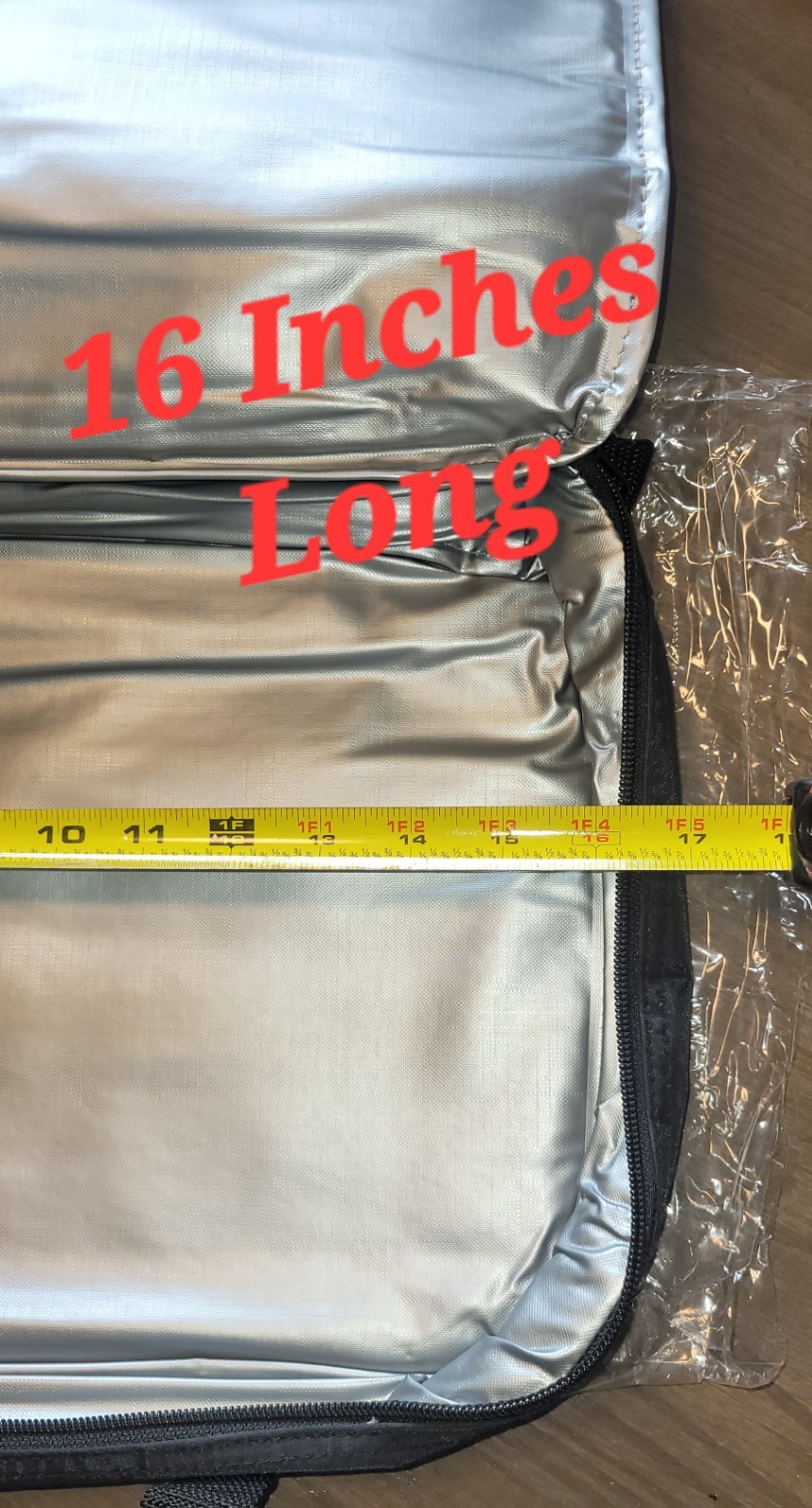 🚨 NEW Black Insulated Casserole Carrier Bag 10x16x2 w/ Handles Hot Cold Food