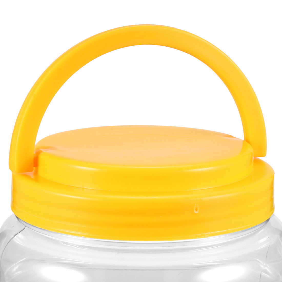 Empty Plastic Storage Jars 1100ml PET Screw-on Lids Sealed Honey Container 2pcs