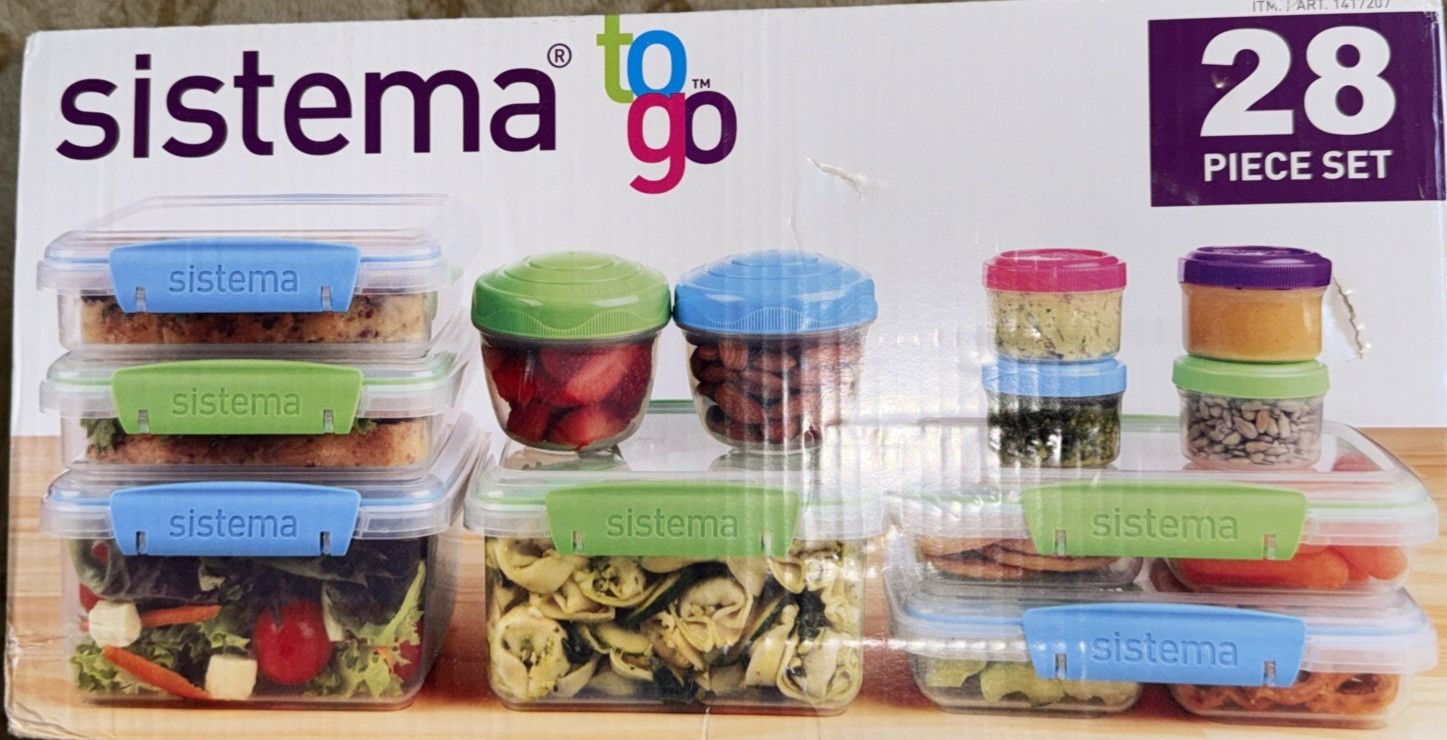 28 Piece Sistema To Go Food Storage New In Box