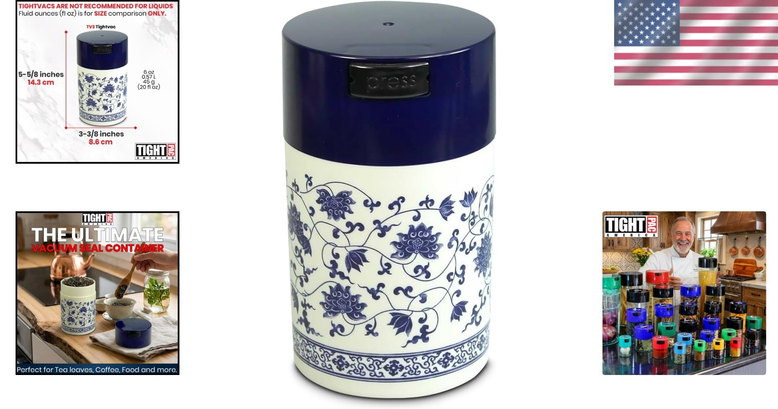 BPA-Free Vacuum-Sealed Tea Container: 6 Oz Capacity, Durable & Stylish