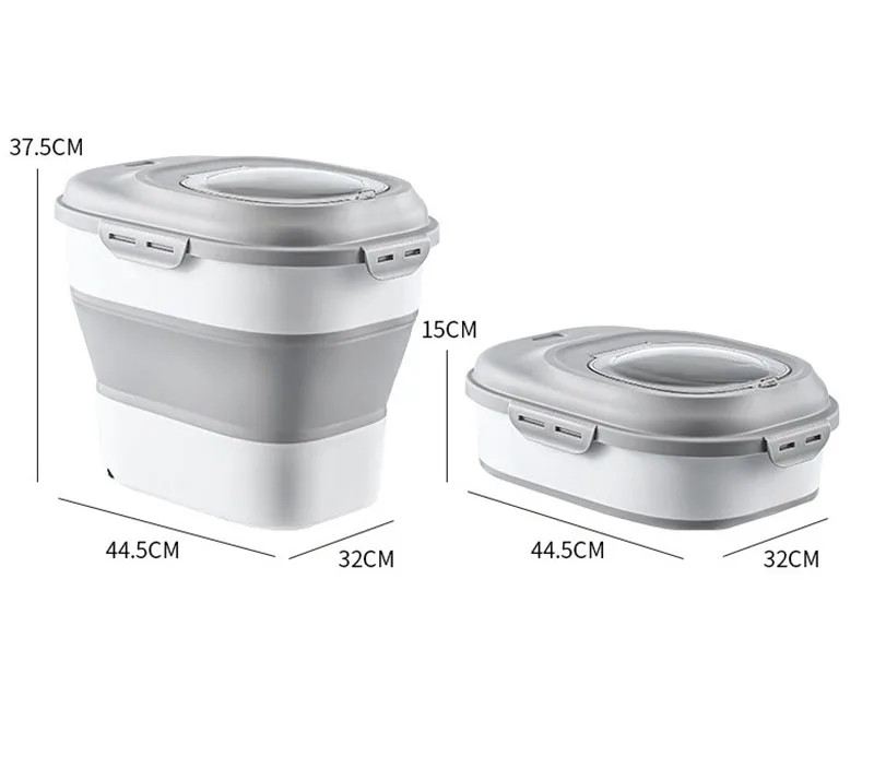 Pet Storage Container Collapsible 30-50lb Air Tight