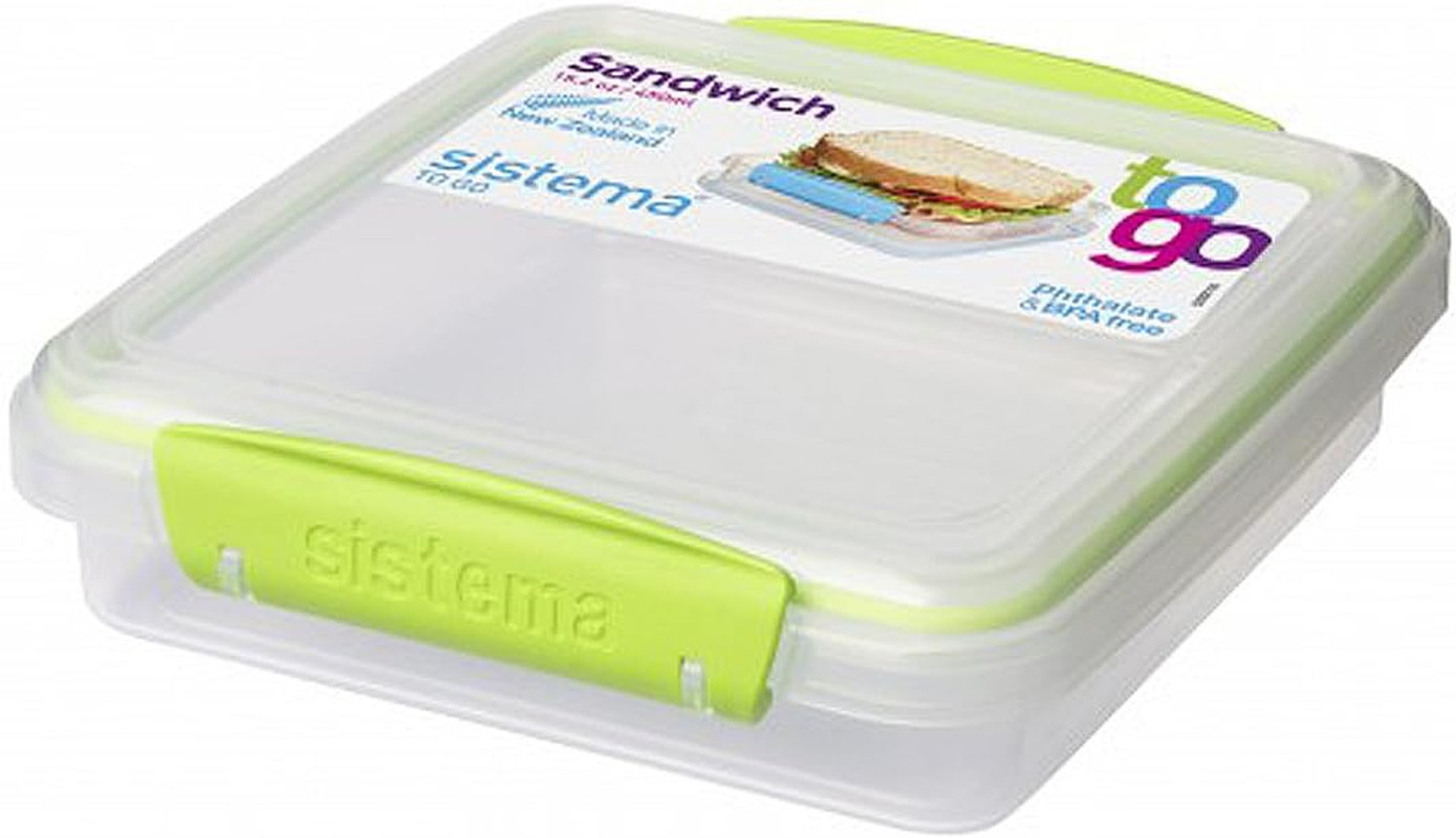 450ml Sandwich Box to Go, One Box (Colors May Vary)