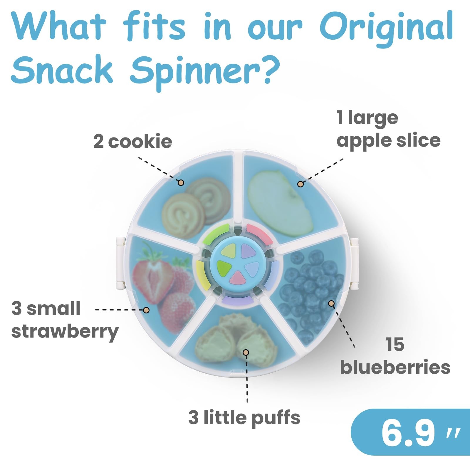 ‘ Rotating Snack Container Set – 2-Pack, Includes 1 Rotating Snack Container …